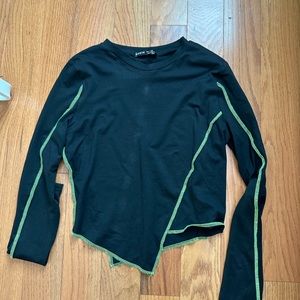NEVER WORN Shein asymmetrical long sleeve top